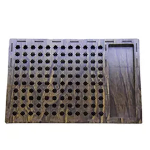 لوح چوبی بریل با مهره های پینی